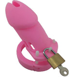 CB6000 Silicone Chastity Cage Perverse Pink wearing | 3d-chastity