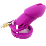 CB6000 Silicone Chastity Cage Purple main product | 3d-chastity