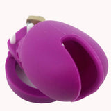 CB6000 Silicone Chastity Cage Purple material finish close | 3d-chastity