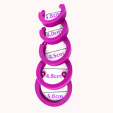CB6000S Silicone Chastity Cage Purple material finish close | 3d-chastity