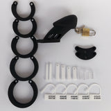 CB6000 Silicone Chastity Cage Black wearing | 3d-chastity