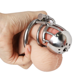 Dome Prince Albert Chastity Cage side | 3d-chastity