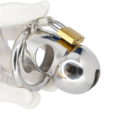 CBT Metal Chastity Device lock and ring | 3d-chastity