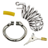 Stainless Steel Stealth Chastity Device side | 3d-chastity