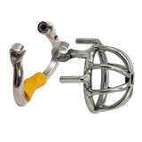 Ergonomic Stainless Steel Stealth Lock Male Chastity Device lock and ring | 3d-chastity