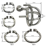Ergonomic Stainless Steel Stealth Lock Male Chastity Device wearing | 3d-chastity