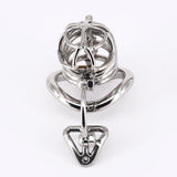 Metal Chastity Cage 2.76 Inch Long lock and ring | 3d-chastity