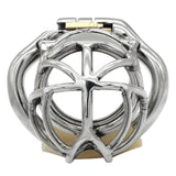 Stainless Steel Stealth Lock Chastity Cage side | 3d-chastity