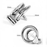 Stainless Steel Flat Chastity Cage wearing | 3d-chastity