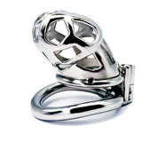 Lockable Stainless Steel Chastity Cage material finish close | 3d-chastity