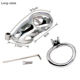 Lockable Stainless Steel Chastity Cage wearing | 3d-chastity