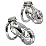 Lockable Stainless Steel Chastity Cage front | 3d-chastity