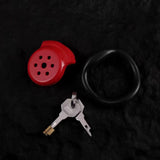 Charm Flat Chastity Cage material finish close | 3d-chastity