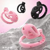 Chastity Cage with 8 Adjustable Cock Ring front | 3d-chastity