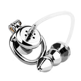 Special Chastity Cage with Butt Plug full kit | 3d-chastity
