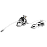 Special Chastity Cage with Butt Plug front | 3d-chastity