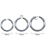 Stainless Steel Chastity Ring Cock Ring side | 3d-chastity