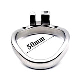 Stainless Steel Chastity Ring Arc wearing | 3d-chastity