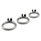 Stainless Steel Chastity Ring Round material finish close | 3d-chastity
