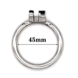 Stainless Steel Chastity Ring Round lock and ring | 3d-chastity