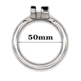 Stainless Steel Chastity Ring Round wearing | 3d-chastity