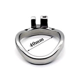 Stainless Steel Chastity Ring Arc side | 3d-chastity