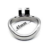 Stainless Steel Chastity Ring Arc lock and ring | 3d-chastity