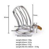 Small Classic Banana Chastity Cage full kit | 3d-chastity