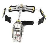 Stainless Steel Chastity Belt for Men side | 3d-chastity