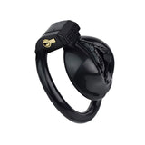 Clit Chastity Cage Black Pink material finish close | 3d-chastity