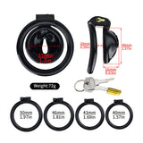 Clit Chastity Cage Black Pink side | 3d-chastity