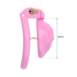 Clit Chastity Cage Black Pink size and shape | 3d-chastity