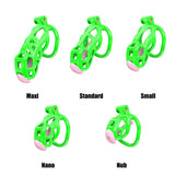 Green Cobra Nano Chastity Kit With Urethral - 3d-chastity