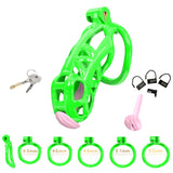Green Cobra Maxi Chastity Kit With Urethral - 3d-chastity