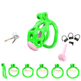 Green Cobra Nano Chastity Kit With Urethral - 3d-chastity