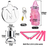Inverted Chastity Cage - Cock Block Device with Monster Dildo front | 3d-chastity