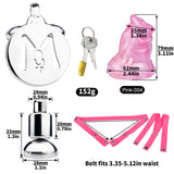 Inverted Chastity Cage - Cock Block Device with Monster Dildo rear | 3d-chastity