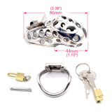 Comfortable Male Chastity Cage side | 3d-chastity