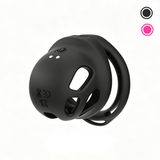 Compact Silicone Vibrating Chastity Cage main product | 3d-chastity