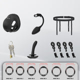 Compact Silicone Vibrating Chastity Cage full kit | 3d-chastity