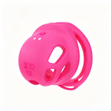 Compact Silicone Vibrating Chastity Cage side | 3d-chastity