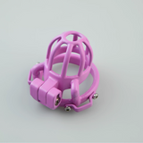 Custom Pink Steel Chastity Cage side | 3d-chastity