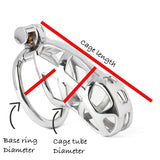 Custom Steel Chastity Cage Mamba side | 3d-chastity