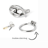 Custom Steel Chastity Cage Mamba size and shape | 3d-chastity