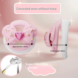 Cute Pink Chastity Cage side | 3d-chastity