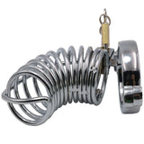 Metal Chastity Cage 4.0 Inch Long wearing | 3d-chastity