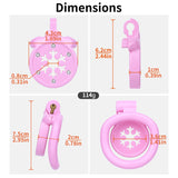 Diamond Flat Chastity Cage product photo 17 of | 3d-chastity