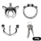Dolphin Chastity Cage with PA Piercing front | 3d-chastity