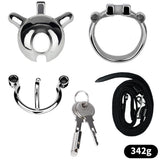 Dolphin Chastity Cage with PA Piercing wearing | 3d-chastity