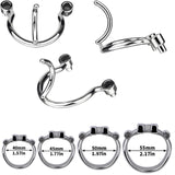 Dolphin Chastity Cage with PA Piercing rear | 3d-chastity